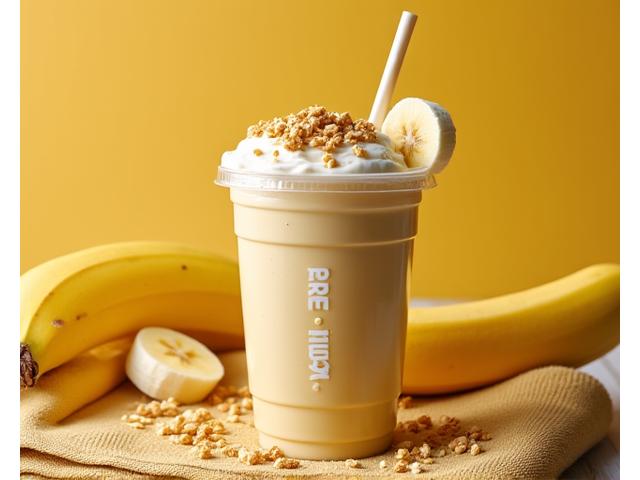 Smoothie pisang dan protein